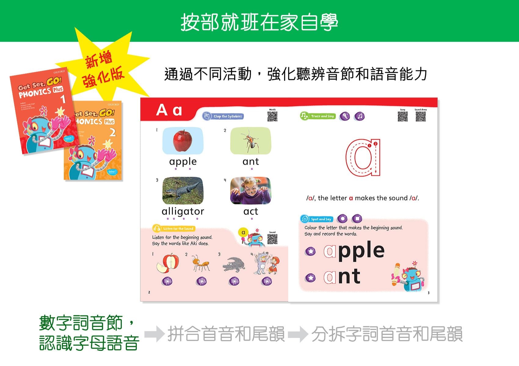 Get Set, Go! Phonics 「牛津語音階梯」 學習套裝(2025年最新版)連牛津點讀筆 oup_shop