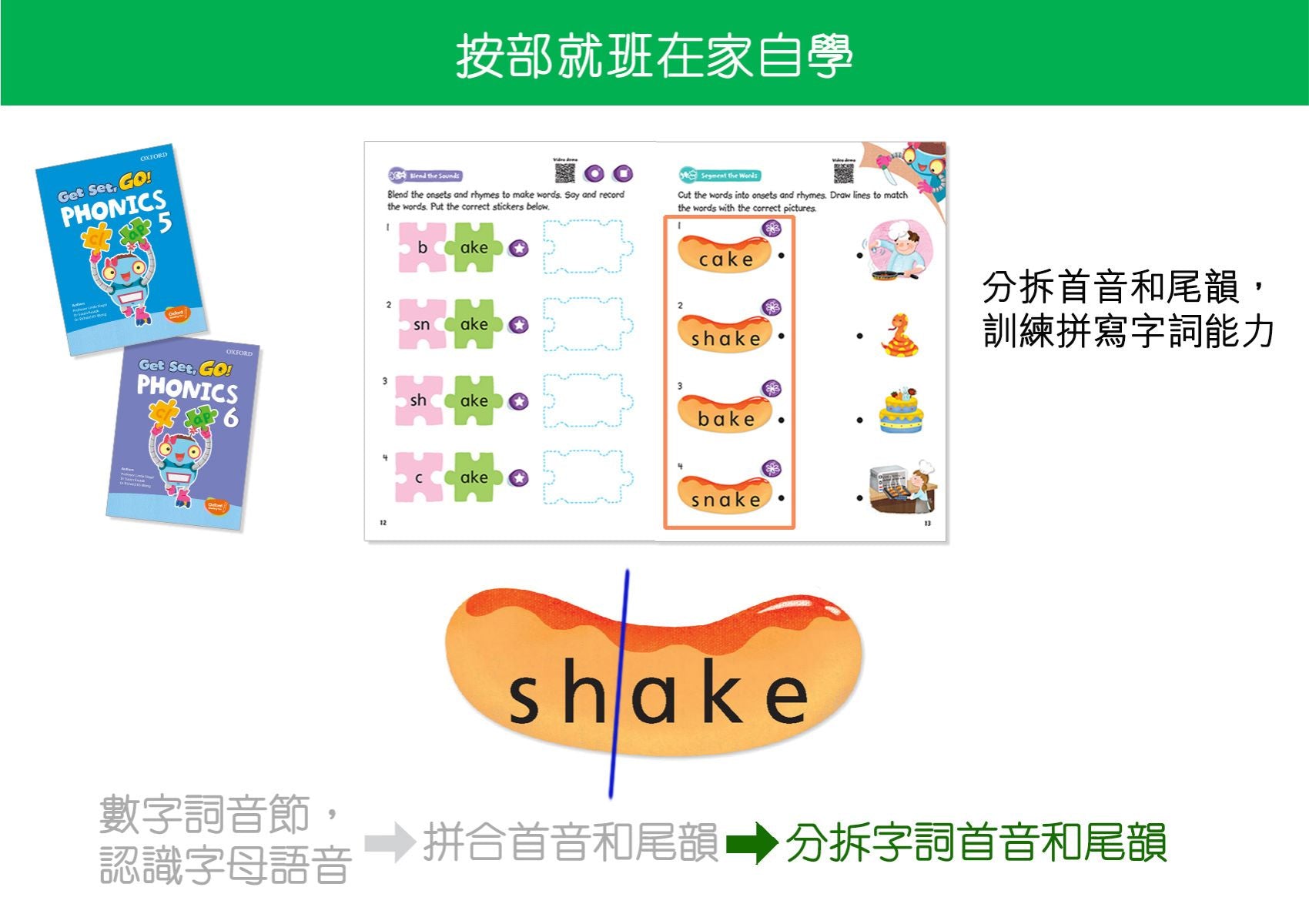 Get Set, Go! Phonics 「牛津語音階梯」 學習套裝(2025年最新版)連牛津點讀筆 oup_shop