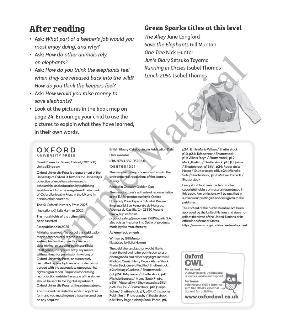 Oxford Reading Tree Green Sparks Level 1 - Level 6 oup_shop