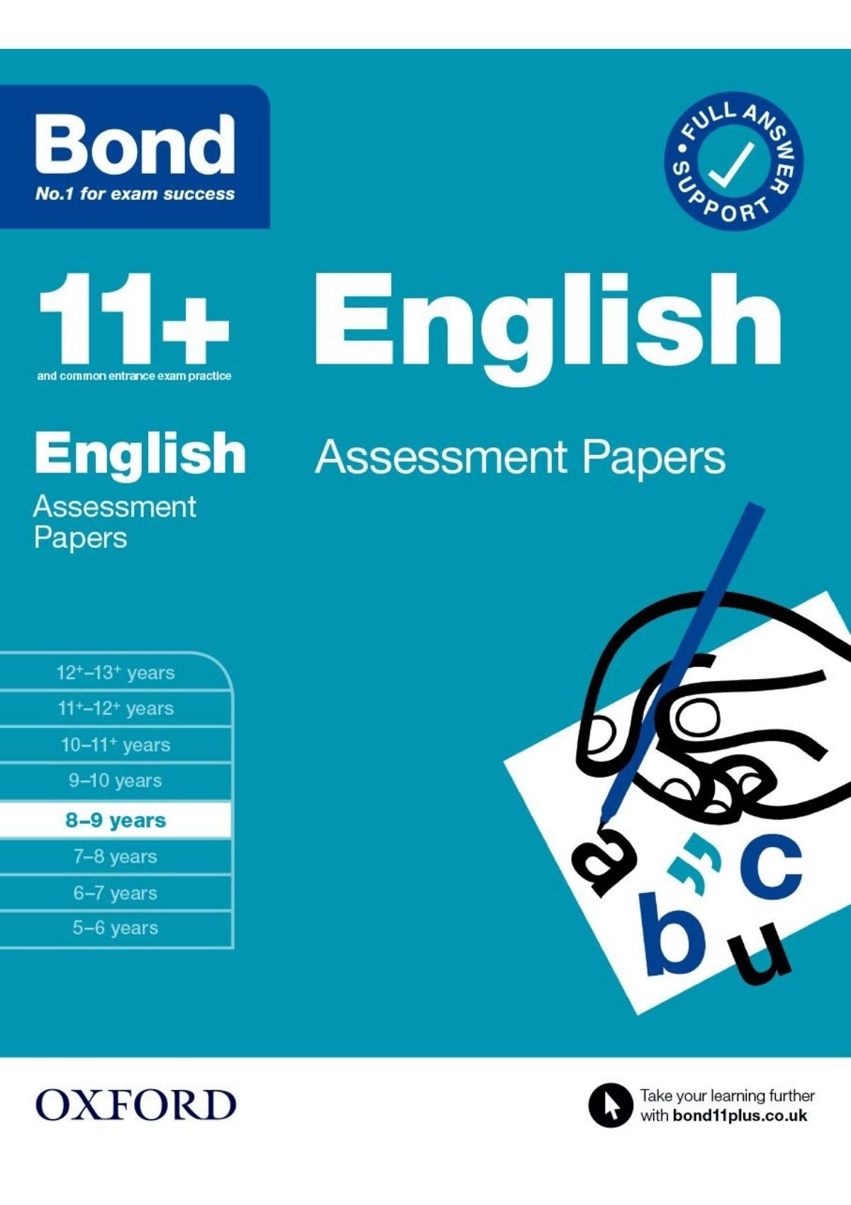 Bond 11+: English: Assessment Papers oup_shop 8-9 years