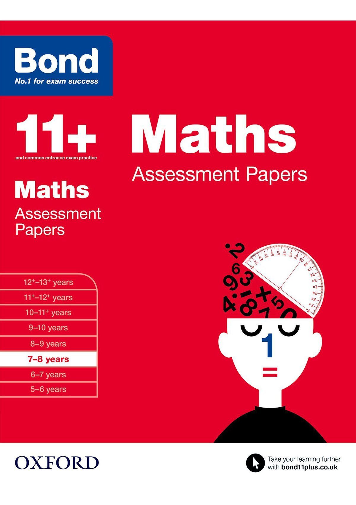 Bond 11+: Maths: Assessment Papers oup_shop 7-8 years