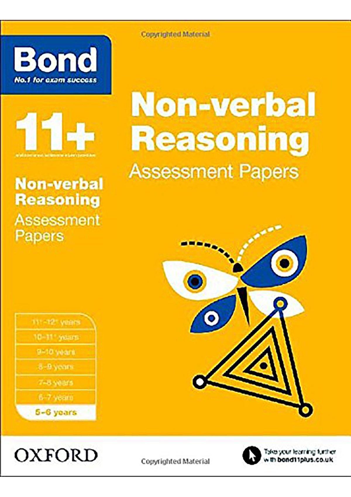 Bond 11+: Non-verbal Reasoning: Assessment Papers oup_shop 5-6 years