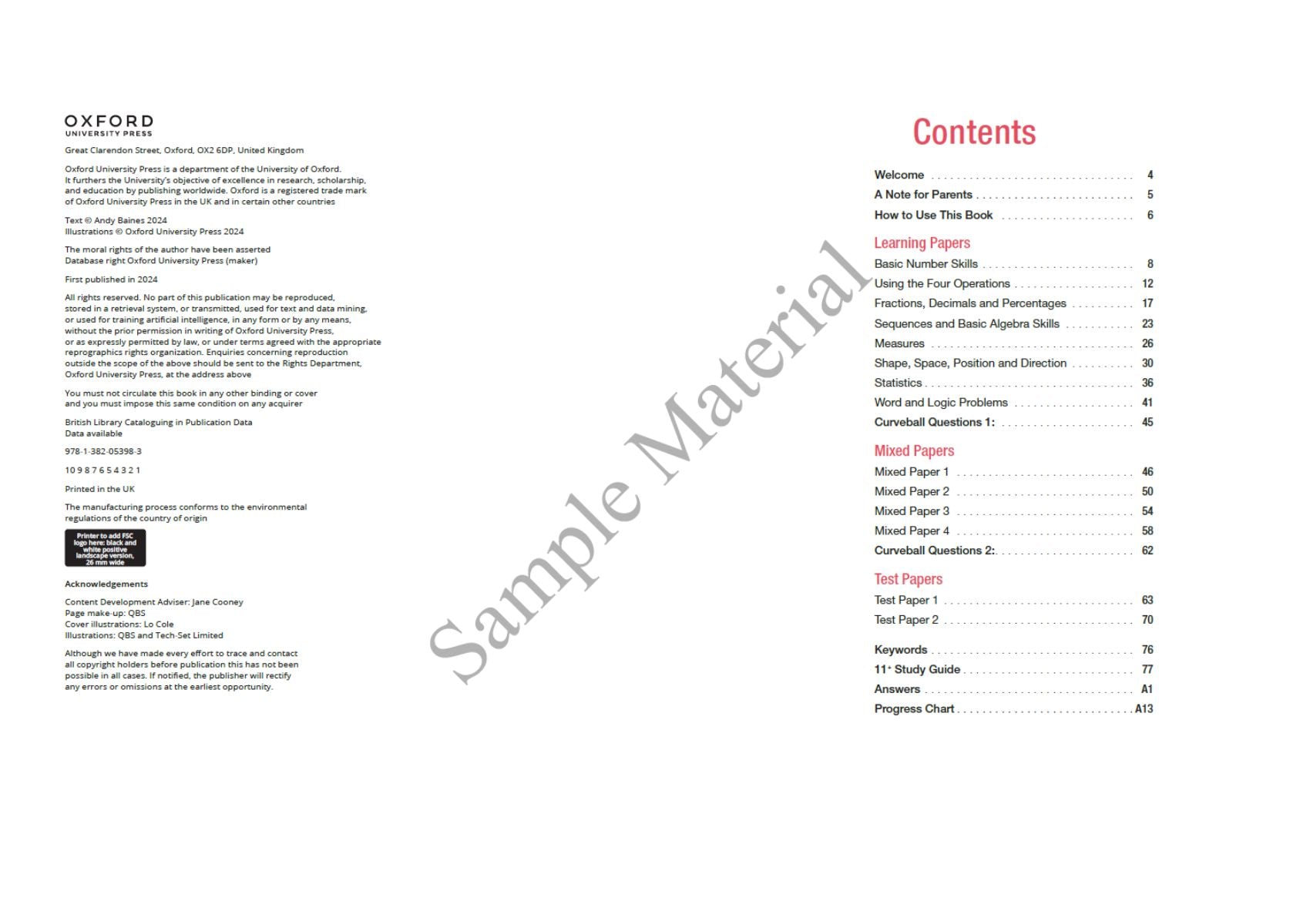 Oxford Bond 11+ for 9-12 years 合計32冊 Bond 11+ Maths Up to Speed Assessment Papers with Answer
