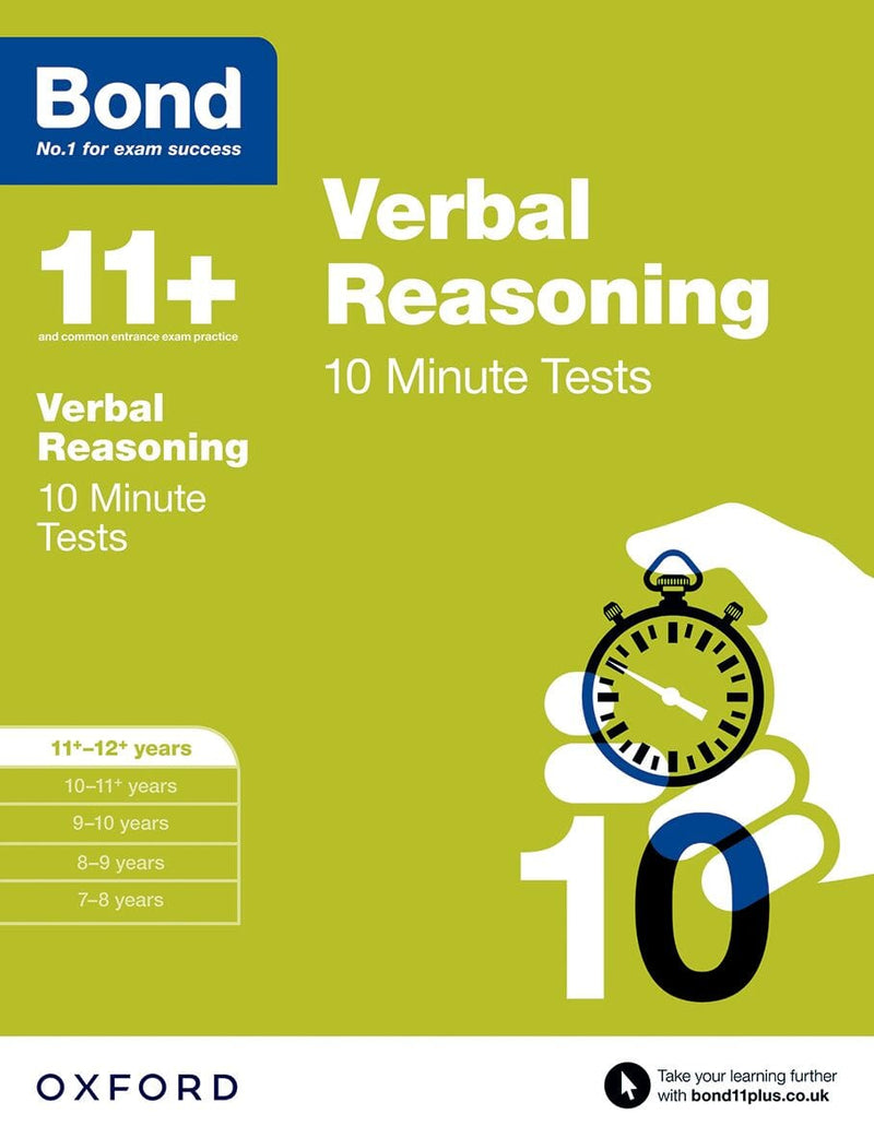 Bond 11+: Verbal Reasoning: 10 Minute Tests: 11+-12+ years oup_shop 