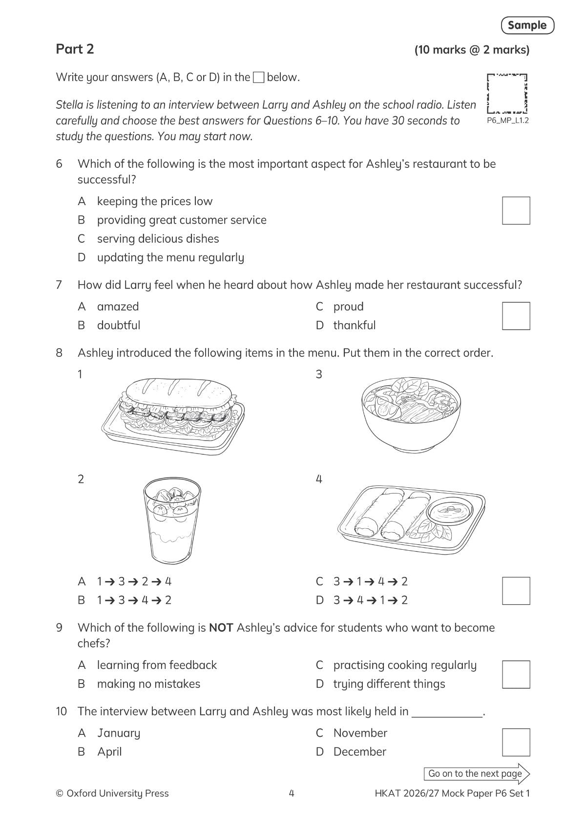 Oxford English Practice Series – HKAT (Pre-S1) English Mock Papers 2026/27 Edition oup_shop 