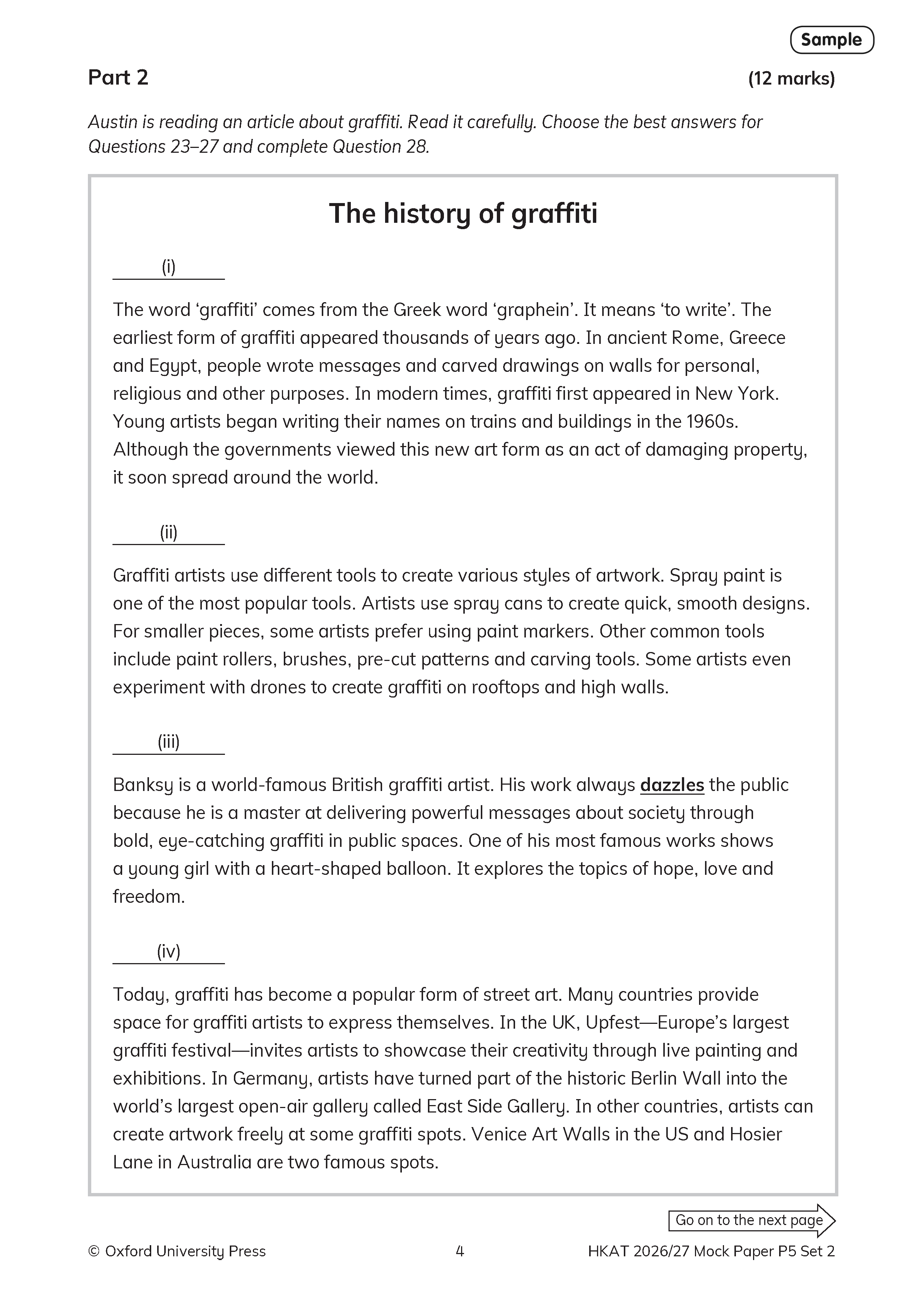 Oxford English Practice Series – HKAT (Pre-S1) English Mock Papers 2026/27 Edition oup_shop 