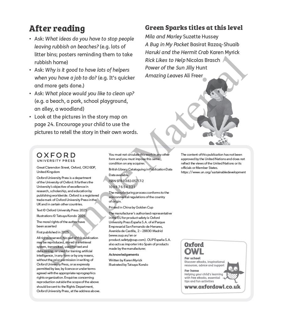 Oxford Reading Tree Green Sparks Level 1 - Level 6 oup_shop 