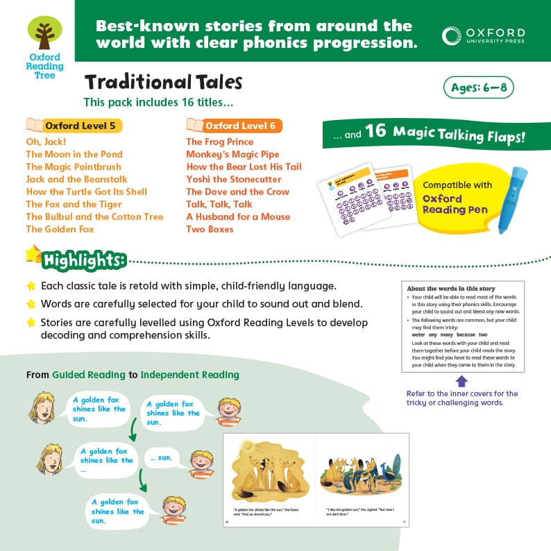 Oxford Reading Tree – Traditional Tales 經典童話故事套裝 | 牛津點讀系列 | 2 至 12 歲適用 oup_shop 6-8 Year Old 