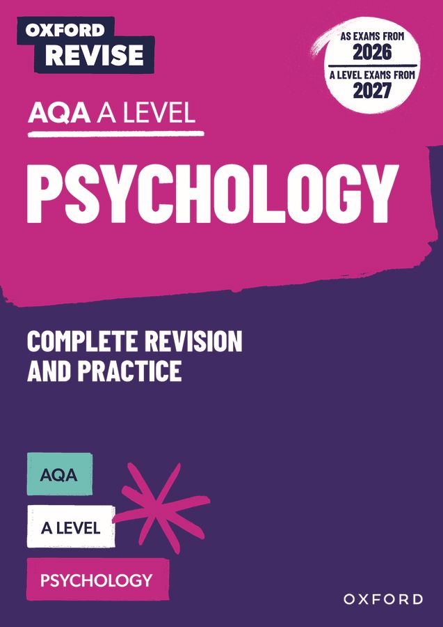 Oxford Revise: AQA A Level Psychology Complete Revision and Practice: For the 2027 Exams oup_shop 