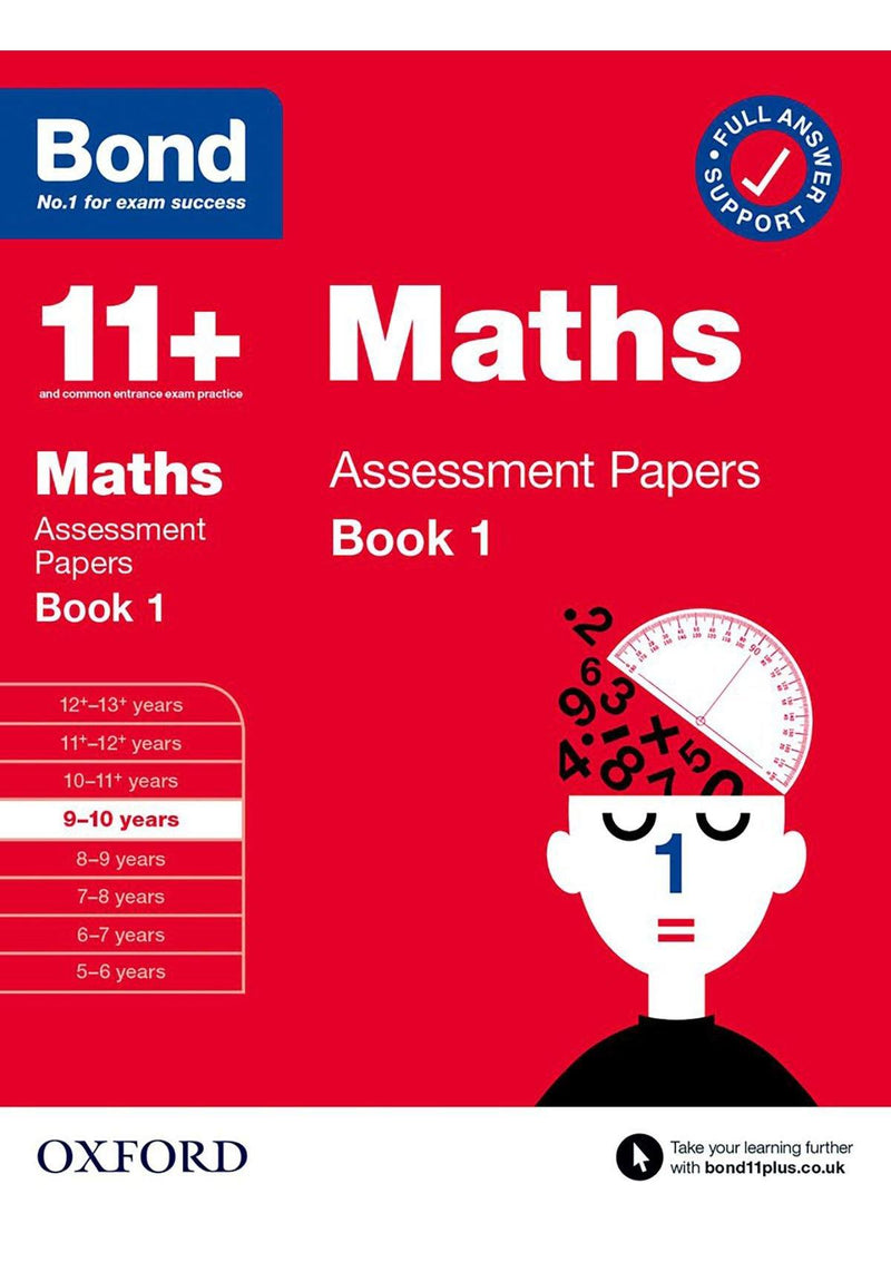 Bond 11+: Maths: Assessment Papers oup_shop 9-10 years Book 1 