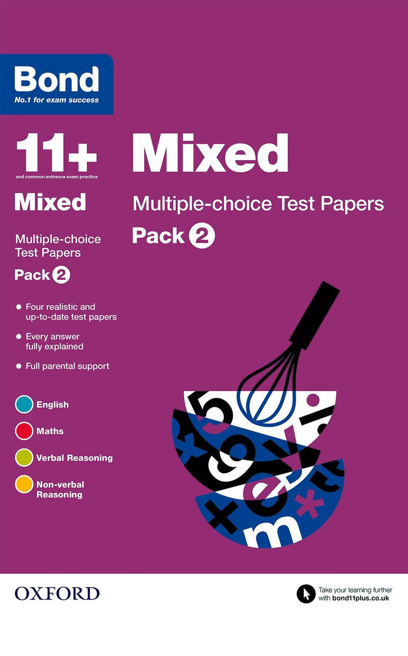 Bond 11+: Mixed Pack: Test Papers oup_shop Mutiple-choice Pack 2 