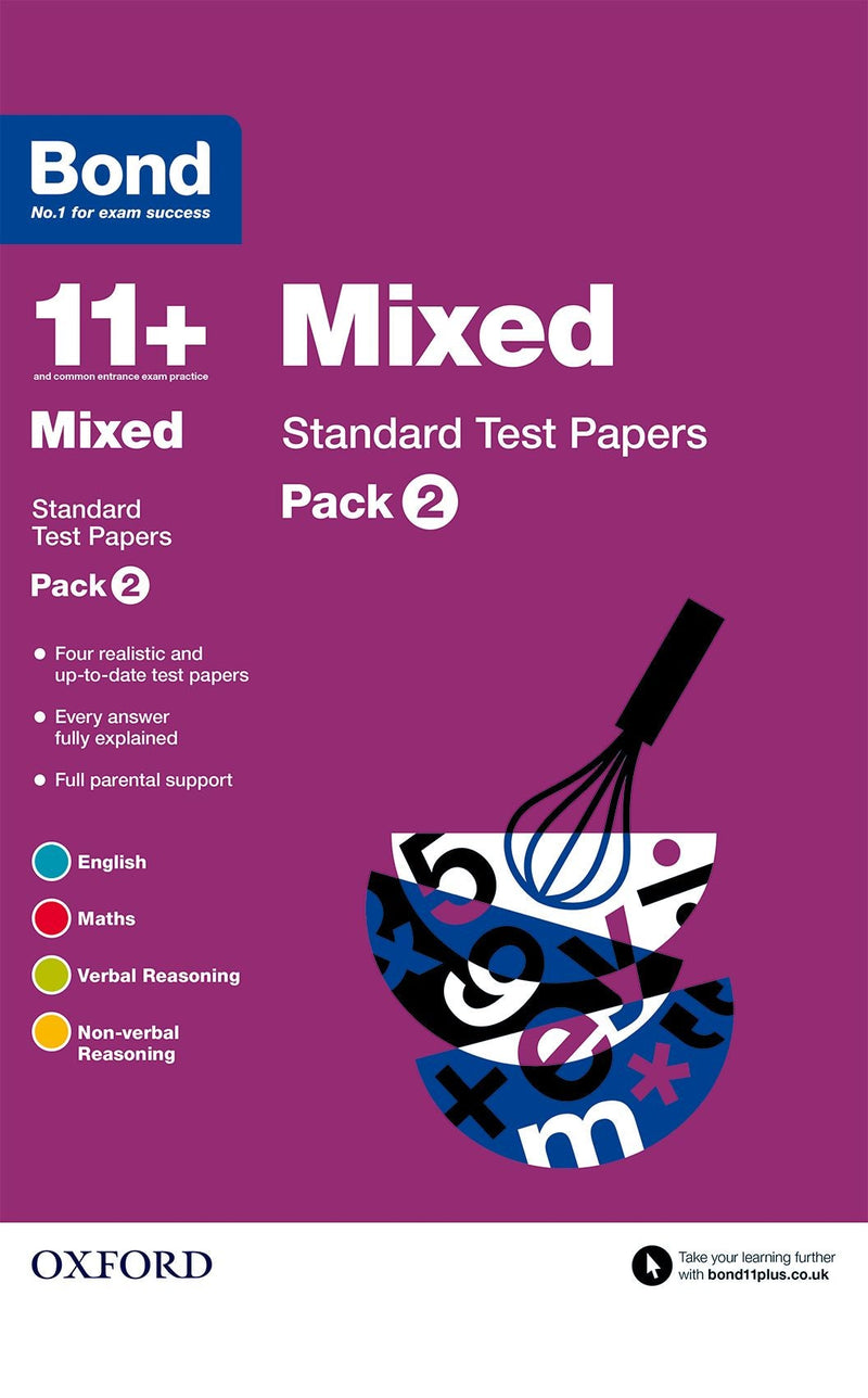 Bond 11+: Mixed Pack: Test Papers oup_shop Standard Pack 2 