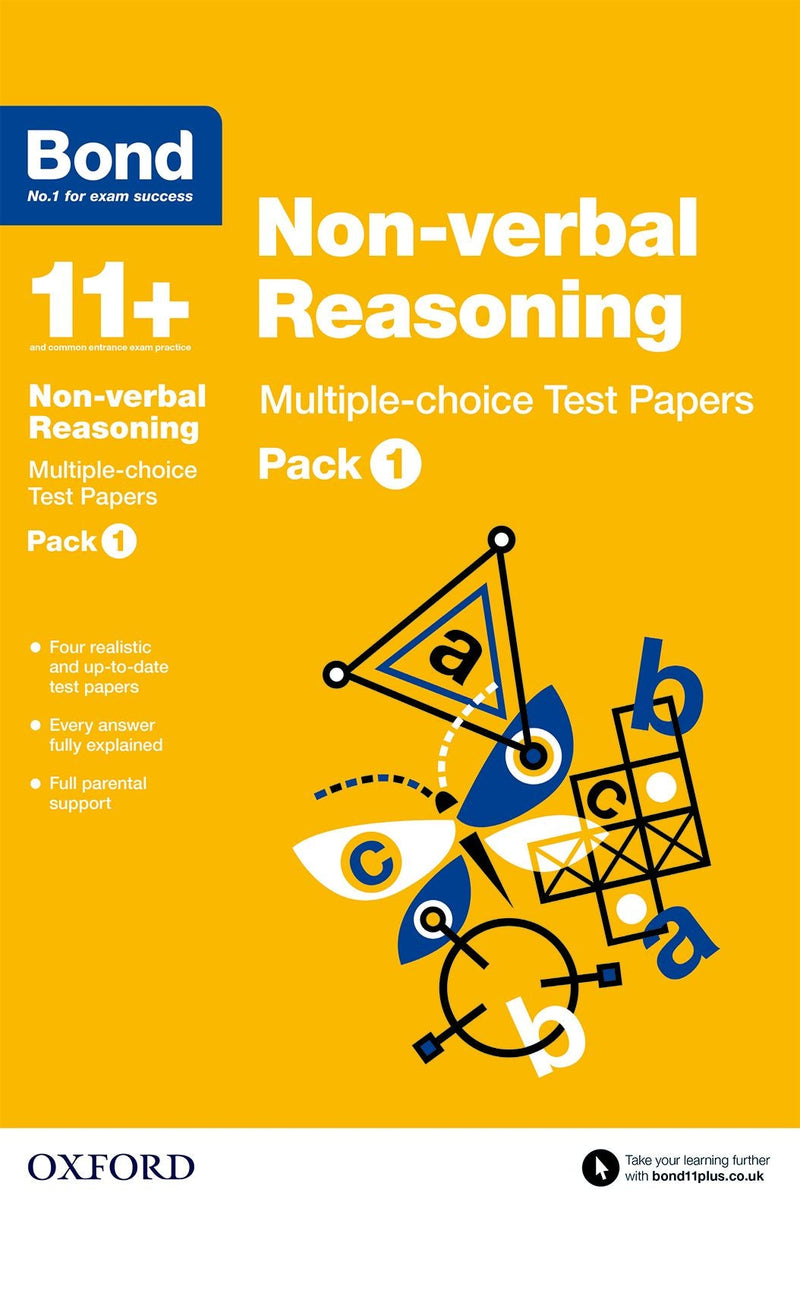 Bond 11+: Non-verbal Reasoning: Test Papers oup_shop Mutiple-choice Pack 1 