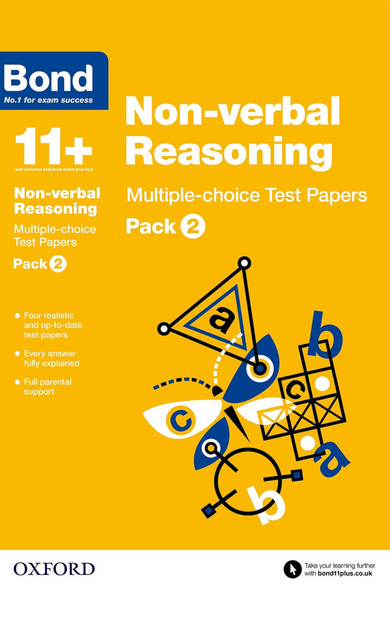 Bond 11+: Non-verbal Reasoning: Test Papers oup_shop Mutiple-choice Pack 2 