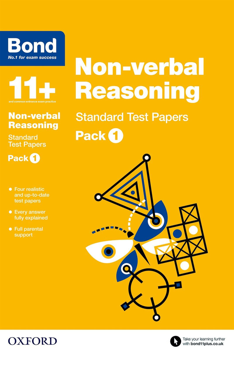 Bond 11+: Non-verbal Reasoning: Test Papers oup_shop Standard Pack 1 