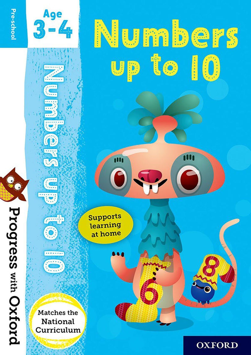 Progress with Oxford Age 3-4 小學補充練習 oup_shop Numbers up to 10 