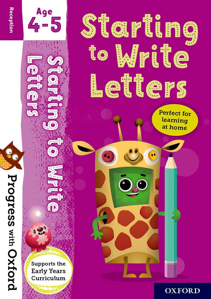 Progress with Oxford Age 4-5 小學補充練習 oup_shop Starting to Write Letters 