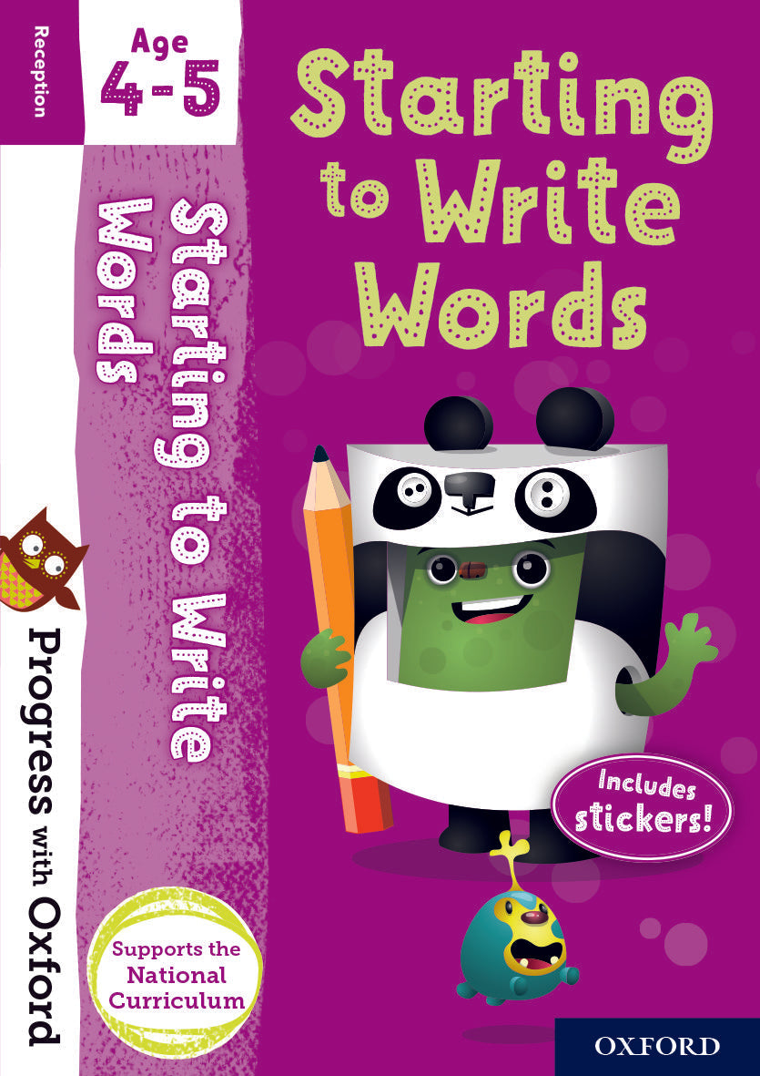 Progress with Oxford Age 4-5 小學補充練習 oup_shop Starting to Write Words 